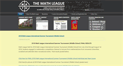 Desktop Screenshot of mathleague.com