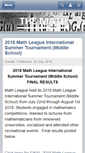 Mobile Screenshot of mathleague.com